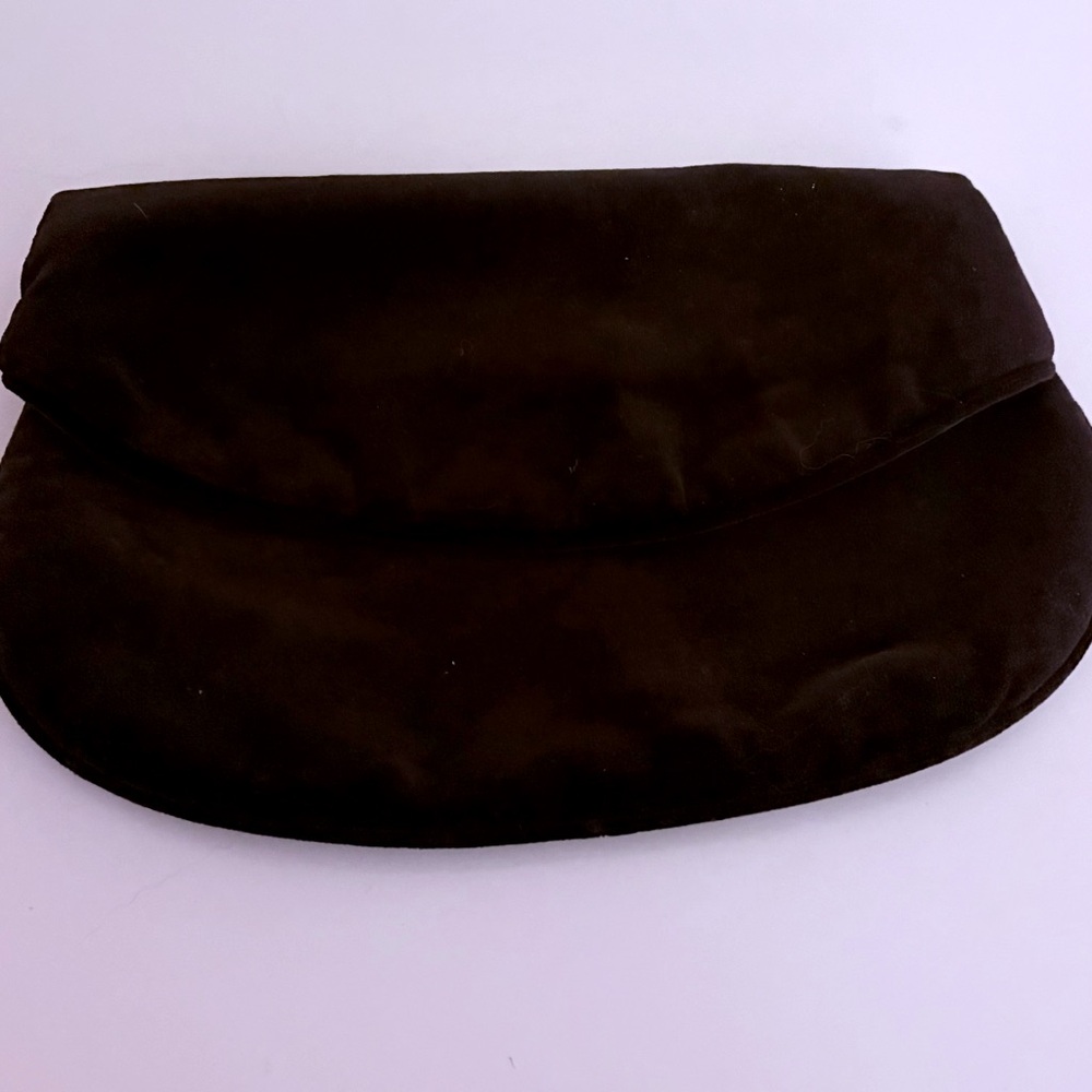 Jeannie Bouchever Brown Velvet Clutch Bag Vintage